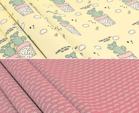 Ткань для постельного белья Ранфорс R-3173 (A+B) - (50м+50м)