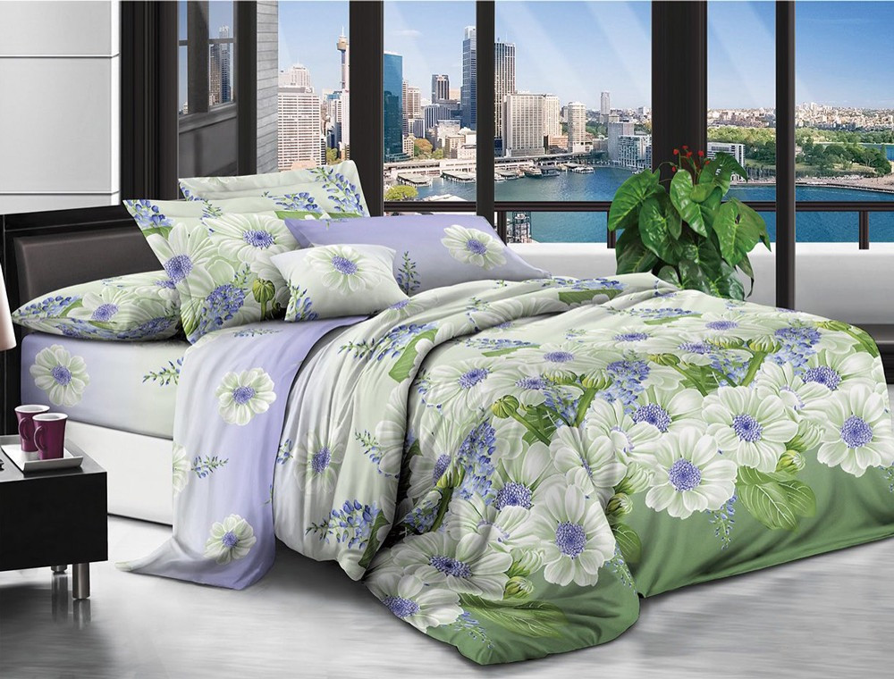 Двоспальний набір постільної білизни 180*220 із полікотону №20179 Черешенька™