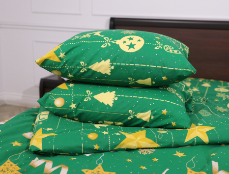 Двоспальний набір постільної білизни 180*220 із Бязі "Gold" №151806 Черешенька™