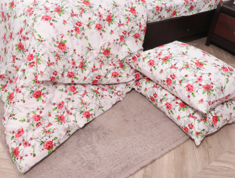 Полуторный набор постельного белья 150*220 из Бязи "Gold" №152619 Черешенка™