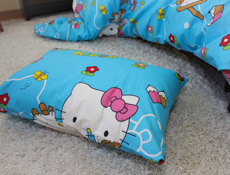 Полуторний набір постільної білизни 150*220 із Бязі "Gold" №162021 Черешенка™