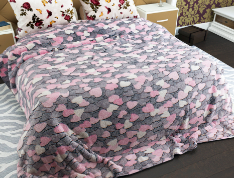 Полуторний флісовий плед №33529