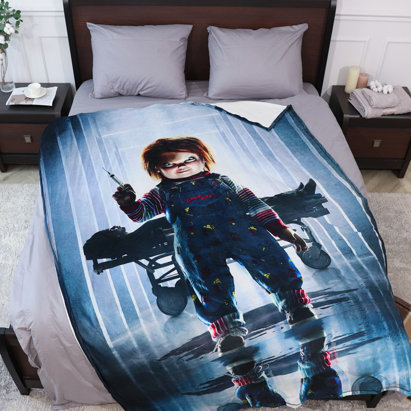 Плед с 3D-принтом 135*160 "Кукла Чаки" №20222317