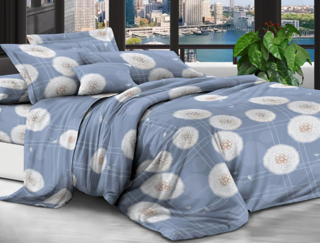 Двоспальний набір постільної білизни 180*220 із полікотону №201333 Черешенька™