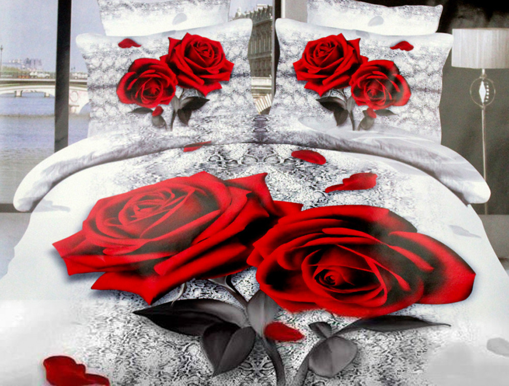 Євро набір постільної білизни 200*220 із полікотону №204203 Черешенька™