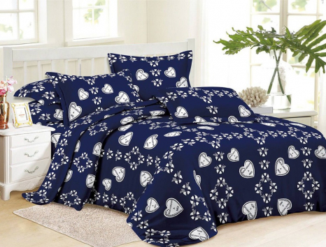 Євро набір постільної білизни 200*220 із полікотону №209816 Черешенька™