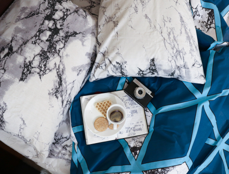 Семейный набор хлопкового постельного белья из Бязи "Gold" №151420AB Черешенка™