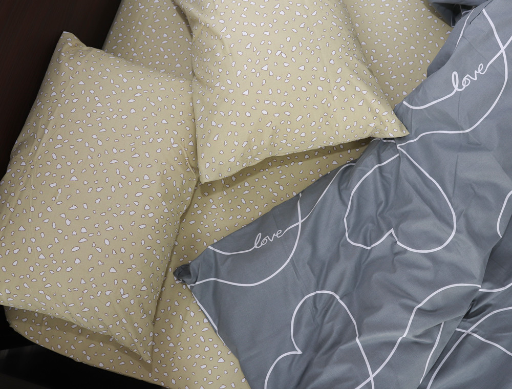 Двоспальний набір постільної білизни 180*220 із Бязі "Gold" №151923AB Черешенка™