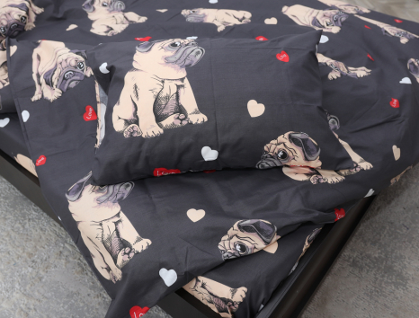 Двуспальный набор постельного белья 180*220 из Бязи "Gold" №153396 Черешенка™