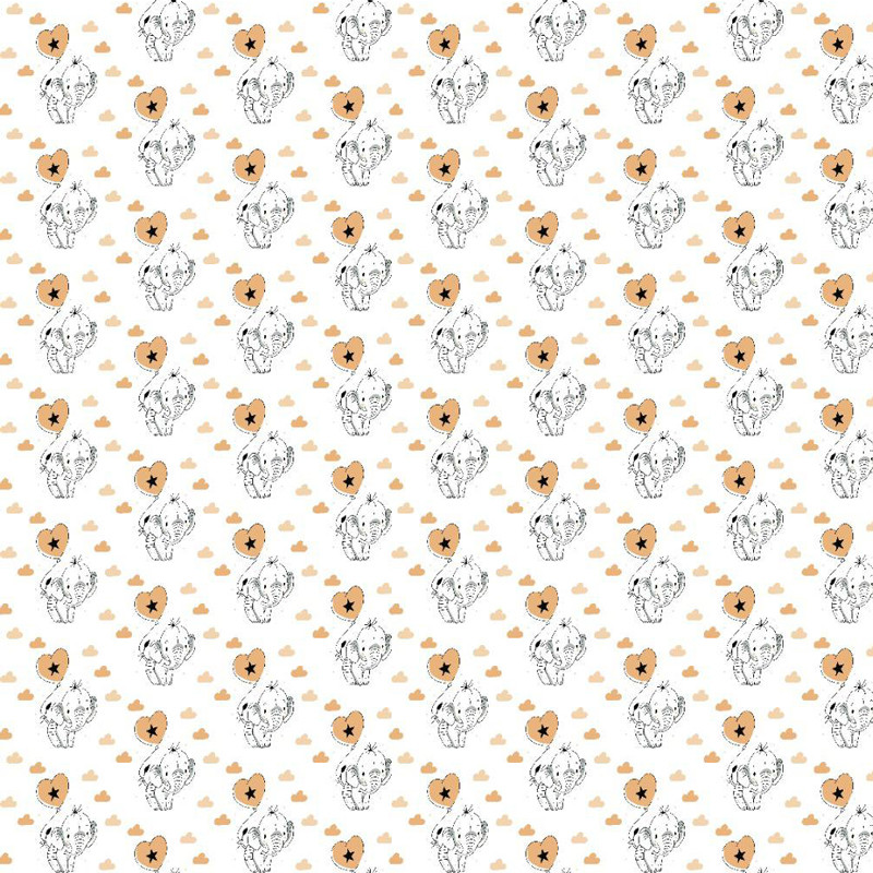 Тканина для постільної білизни Фланель (байка) дитяча FLB1061beige