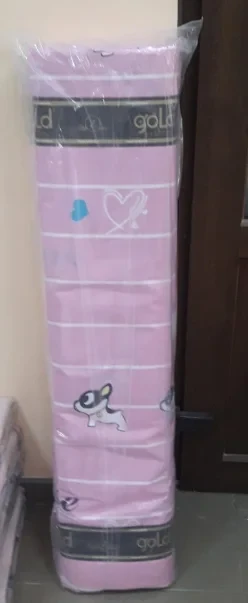 Ткань для постельного белья Бязь "Gold" Lux детская "Текстовый принт (розовый)" GLB169