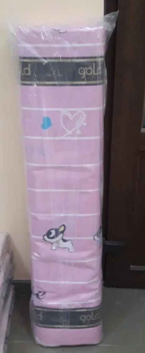 Ткань для постельного белья Бязь "Gold" Lux детская "Текстовый принт (розовый)" GLB169