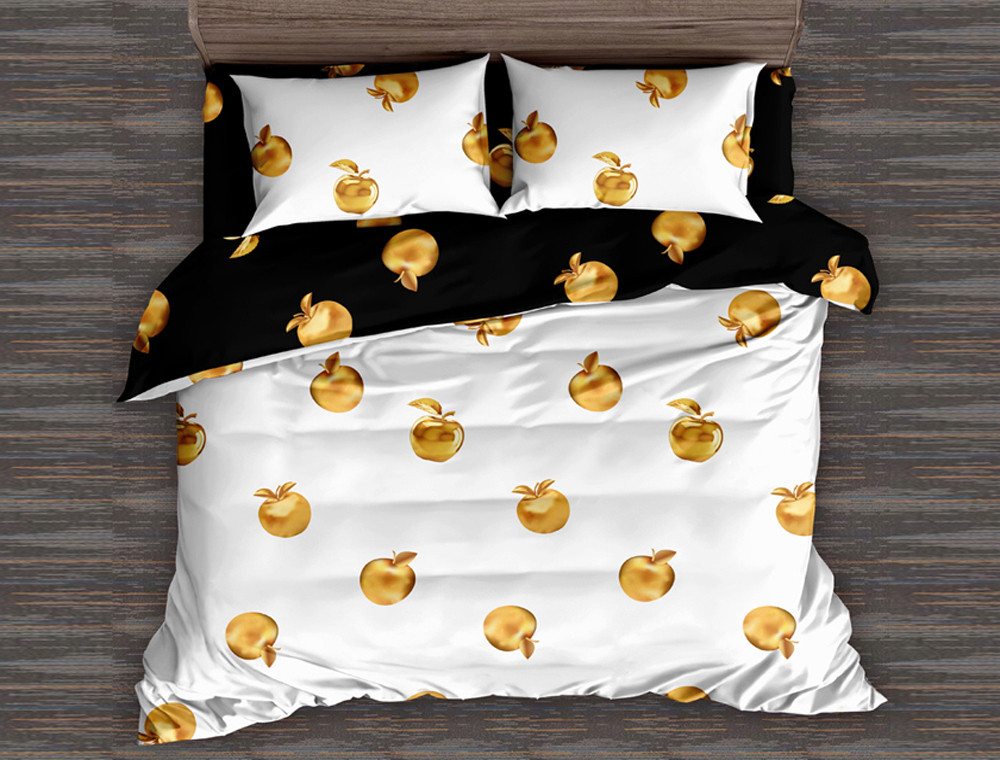 Полуторный набор постельного белья 150*220 из Сатина №029AB Черешенка™