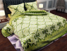 Ткань для постельного белья Бязь "Gold" Lux "Абстрактный принт (кружево, зелёный)" GL276.