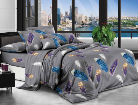 Тканина для постільної білизни Полісатин 135 SP135-XHYR-4363 (60м)