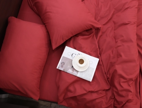 Полуторный набор постельного белья 150*220 из микрофибры №201655 Черешенка™