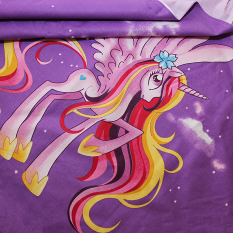 Ткань для постельного белья Бязь "Gold" Lux детская "Мой маленький пони" GLB4302