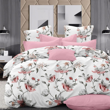 Ткань для постельного белья Бязь "Gold" Lux GL17601pink