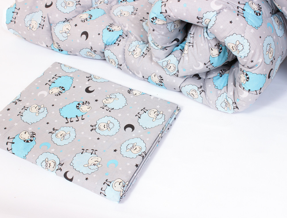 Комплект постільної білизни в ліжечко (з ковдрою та подушкою) №9008