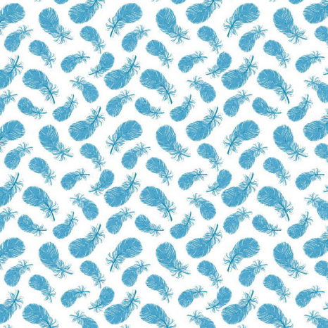 Ткань для постельного белья Фланель (байка) детcкая FLB1057blue