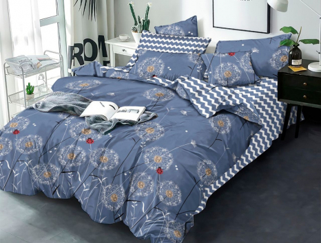 Двоспальний набір постільної білизни 180*220 із Бязі "Gold" №151995AB Черешенка™