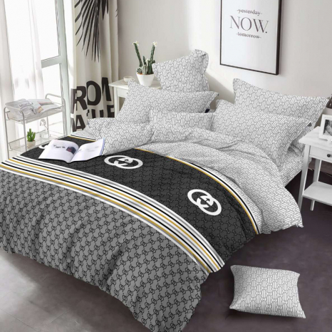 Тканина для постільної білизни Бязь "Gold" Lux GL1074grey