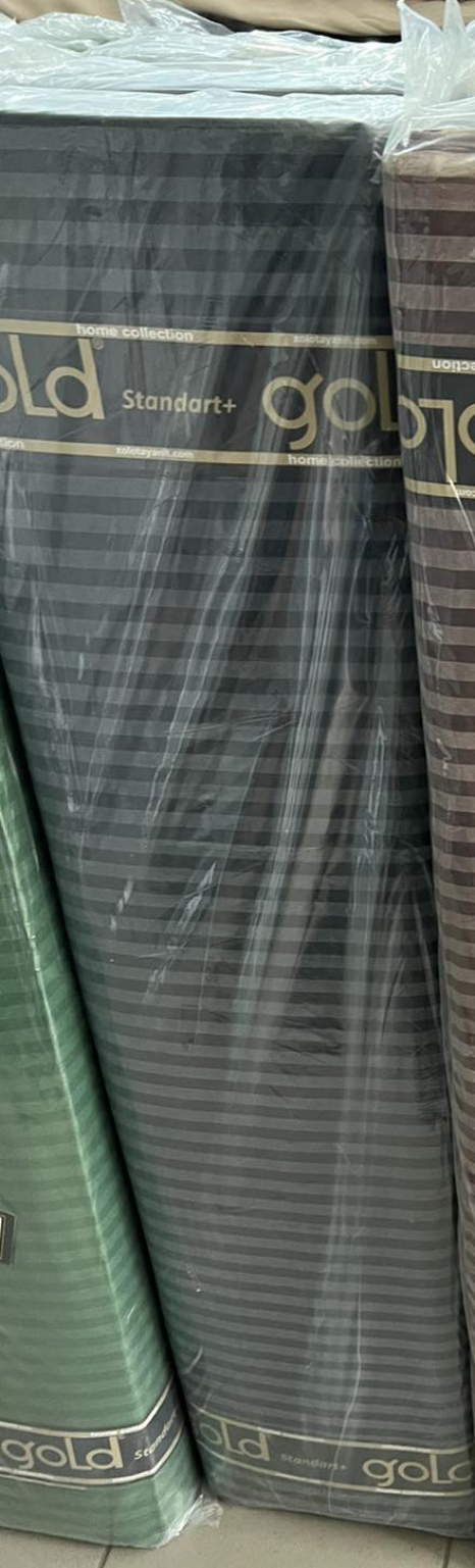 Тканина для постільної білизни Бязь "Gold" Lux однотонна GLS100Graphite (50м)