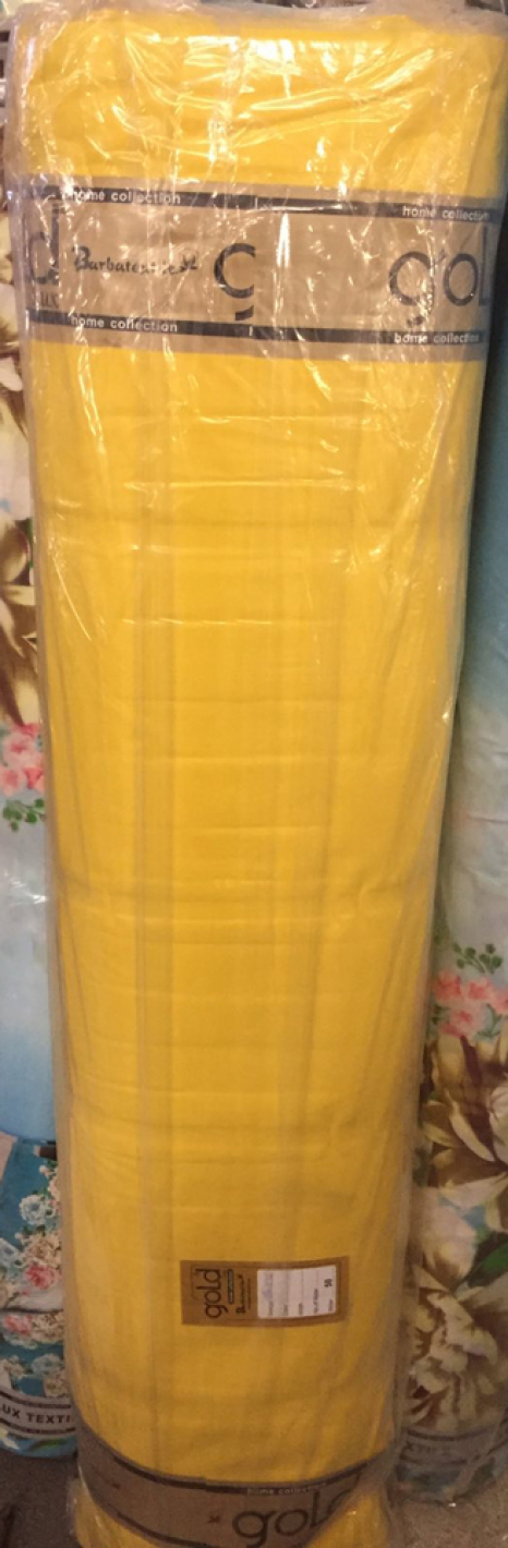 Тканина для постільної білизни Бязь "Gold" Lux однотонна GL1036yellow (50м)
