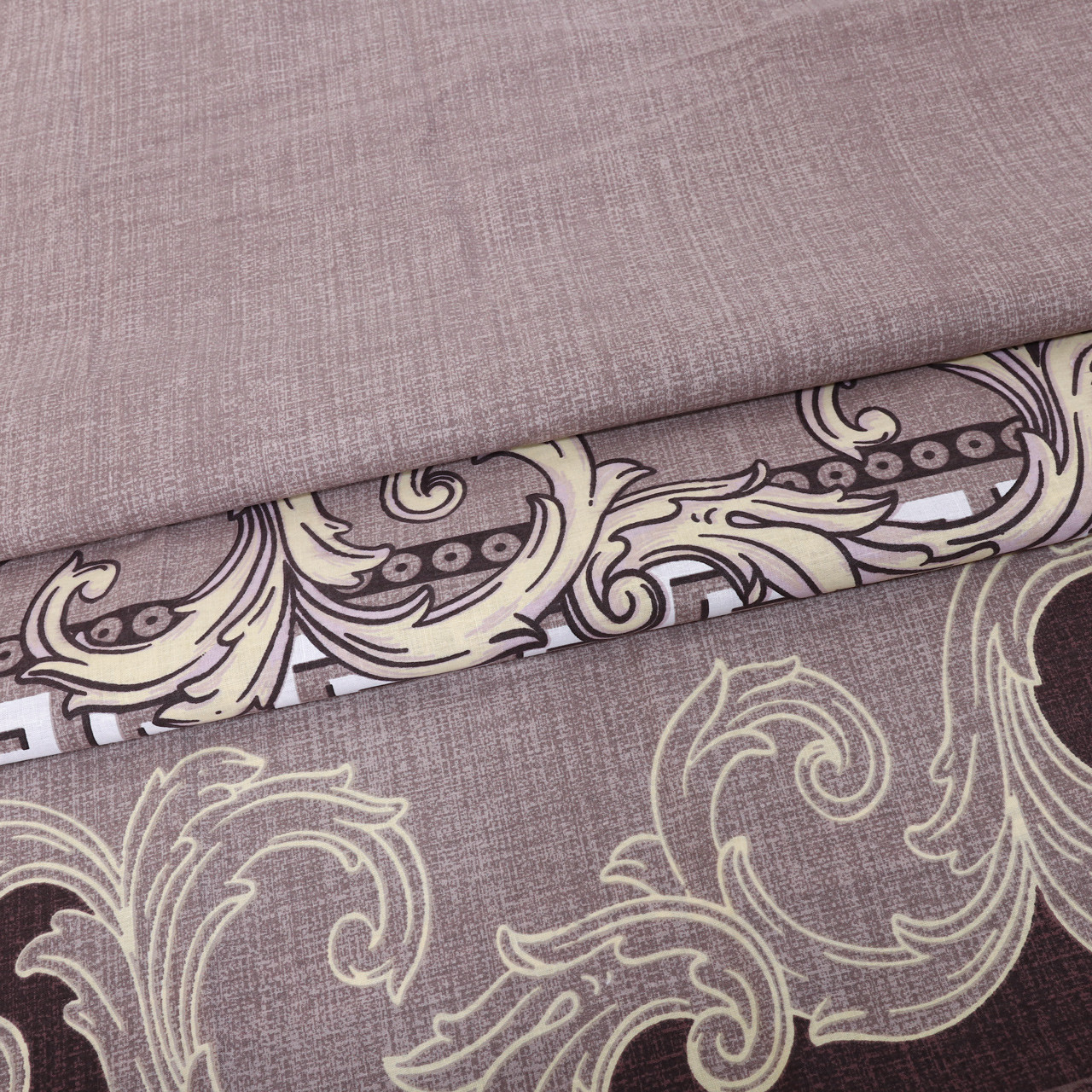 Тканина для постільної білизни Бязь "Gold" Lux "Незрівнянність вензелів" GL014