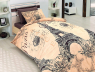Семейный набор хлопкового постельного белья из Ранфорса Romantica Kahve First Choice™