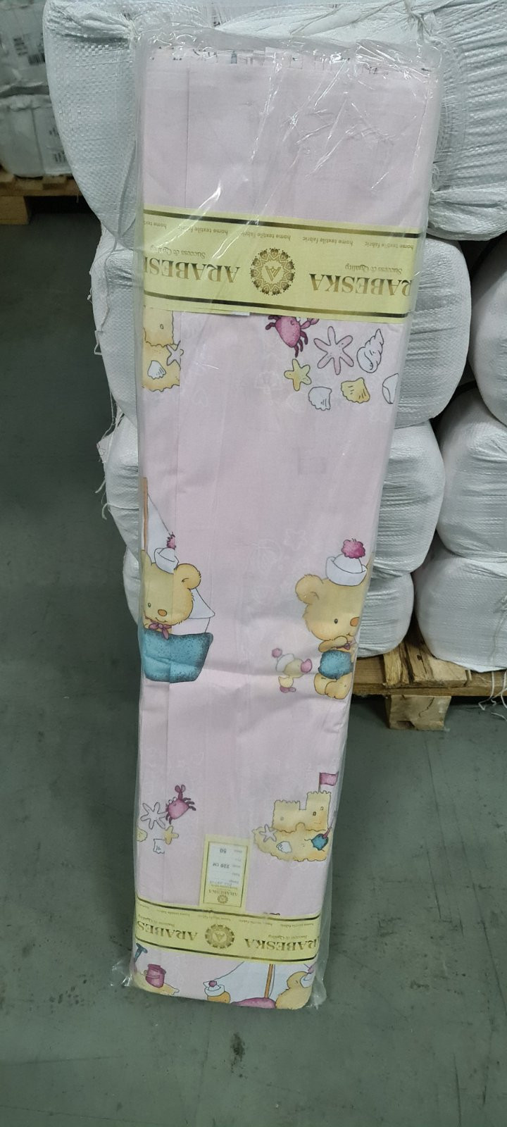 Ткань для постельного белья Бязь "Gold" Lux детская GLB321pink