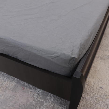 Простирадло на резинці (160*200*25) сіре №1026