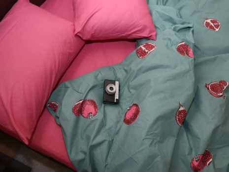 Евро макси набор постельного белья 200*220 из Бязи "Gold" №151578AB Черешенка™