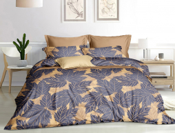 Полуторний набір постільної білизни 150*220 із Бязі "Gold" №154618 Черешенка™