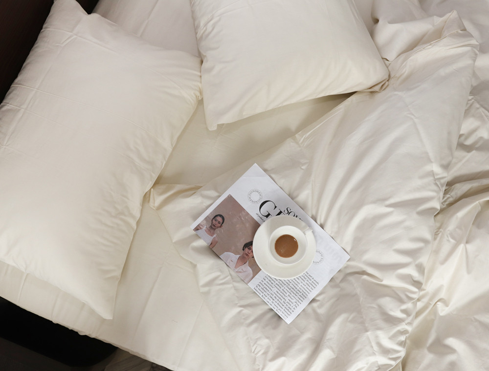 Полуторний набір постільної білизни 150*220 із Сатину №11-0606-S Черешенка™