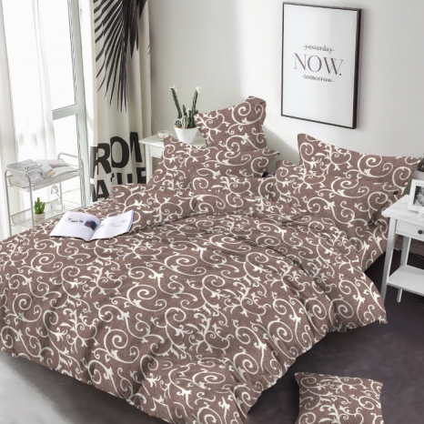 Ткань для постельного белья Бязь "Gold" Lux GL45470brown