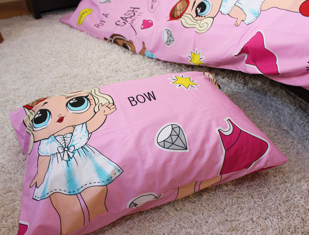 Полуторний набір постільної білизни 150*220 із Бязі "Gold" №167470 Черешенка™