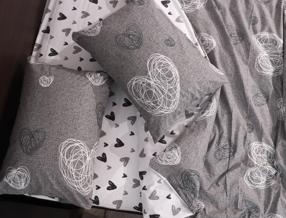 Сімейний набір постільної білизни із Бязі "Gold" №158406AB Черешенька™