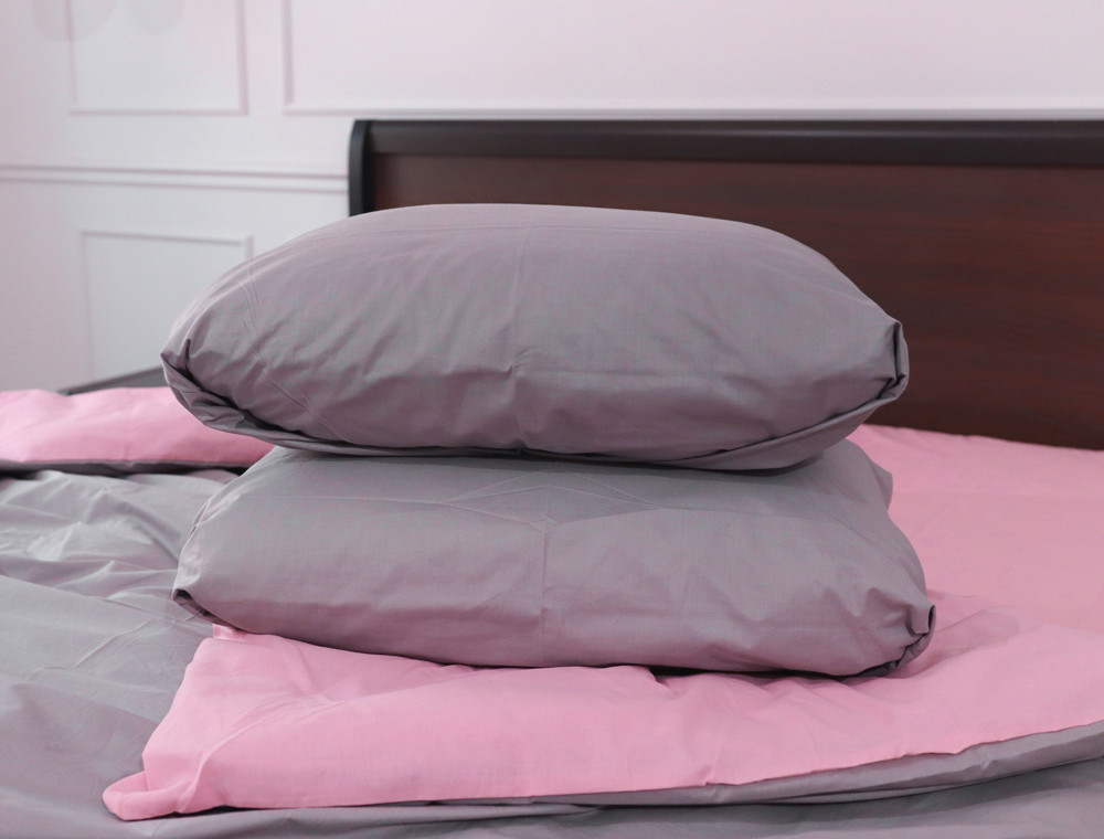 Евро макси набор однотонного постельного белья 200*220 из Бязи "Gold" №1555121AB Черешенка™