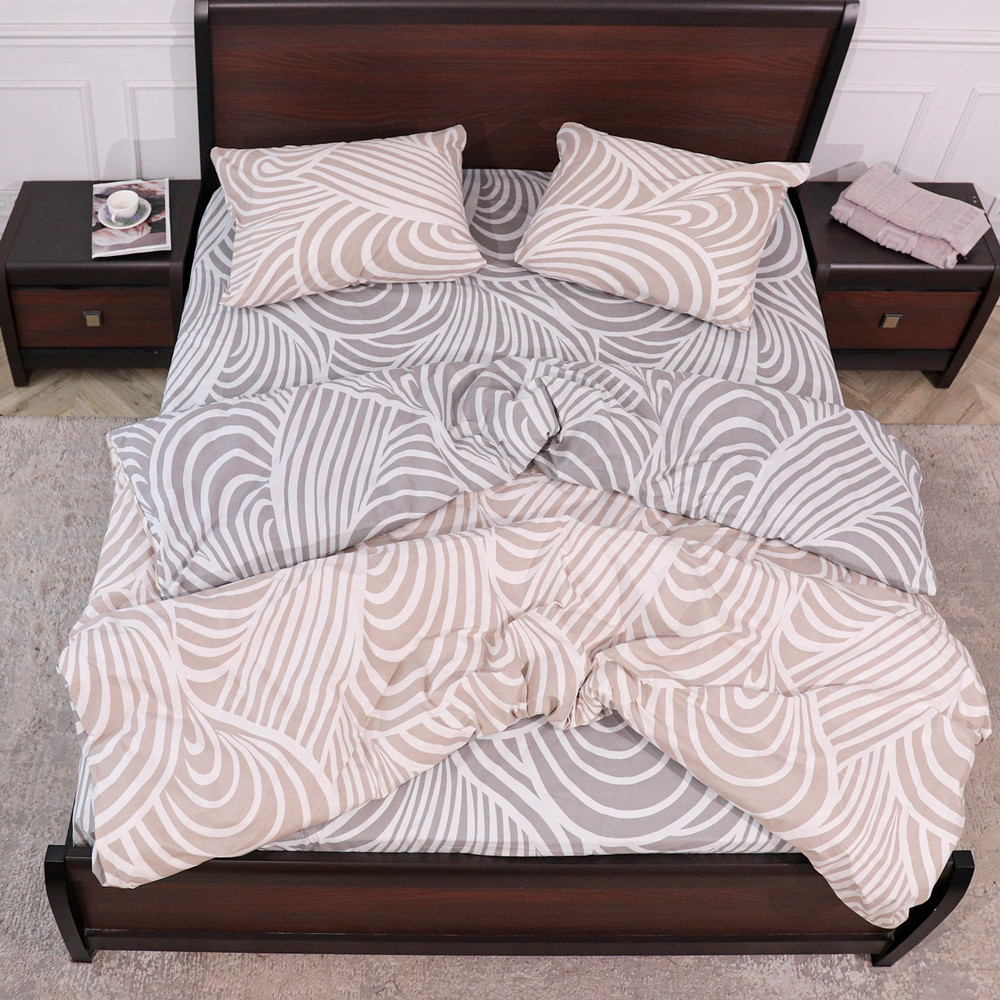 Полуторний набір постільної білизни 150*220 із Бязі "Gold" №15995AB Черешенька™