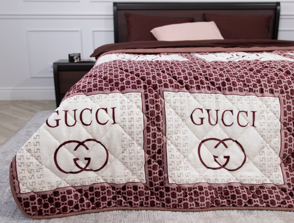 Евро флисовое стёганое покрывало №55007