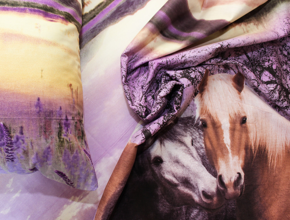 Євро-максі набір постільної білизни 200*220 із Ранфорсу №186489AB Черешенка™