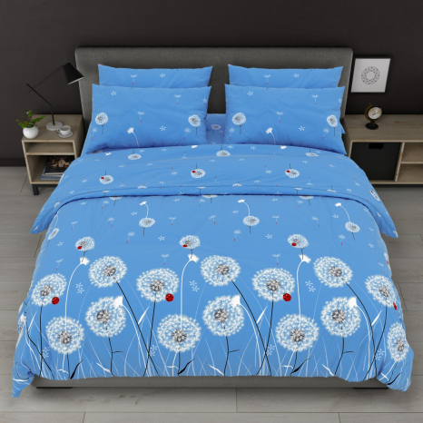 Тканина для постільної білизни Бязь "Gold" Lux GL8153blue