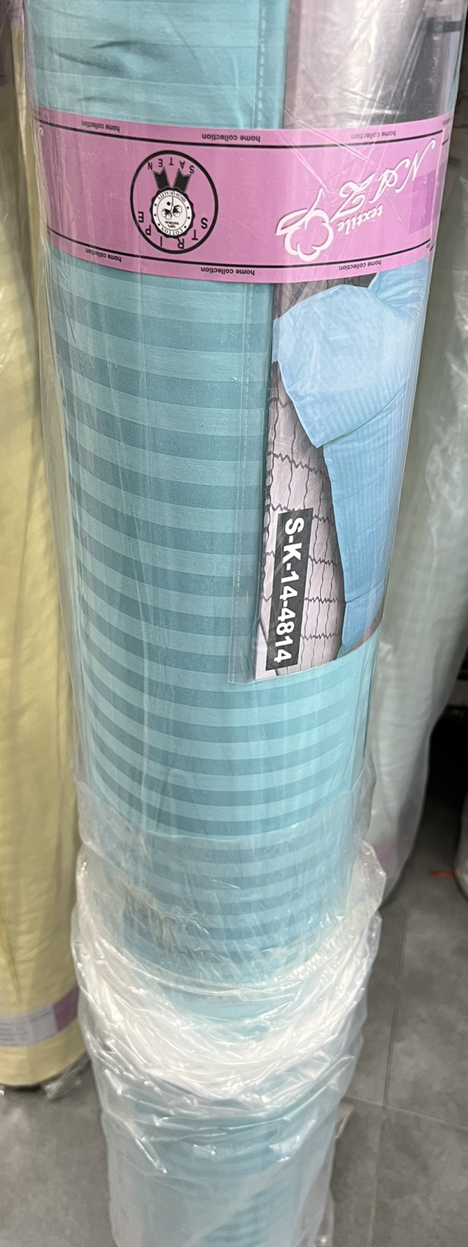 Ткань для постельного белья Страйп-сатин ST14-4814 (50м)