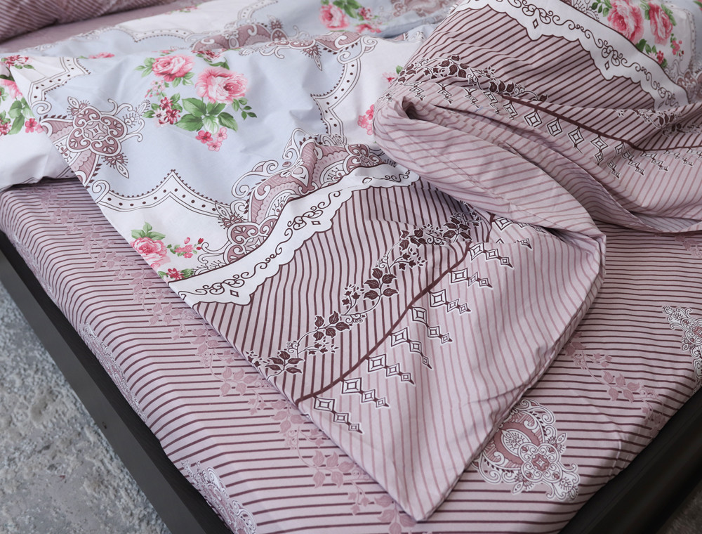 Евро макси набор постельного белья 200*220 из Бязи "Gold" №151924AB Черешенка™