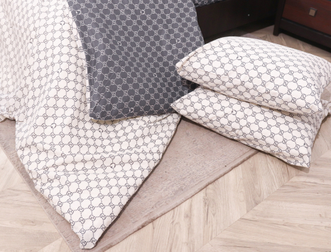 Полуторный набор постельного белья 150*220 из Бязи "Gold" №159118AB Черешенка™