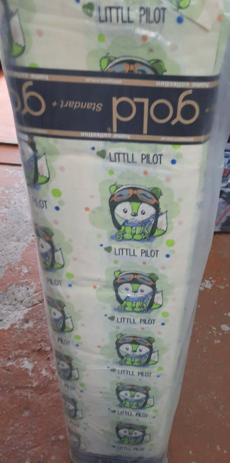 Тканина для постільної білизни Бязь "Gold" Lux дитяча GLB279green