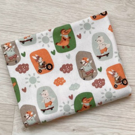 Тканина для постільної білизни Фланель (байка) дитяча FLB1063 (25м)