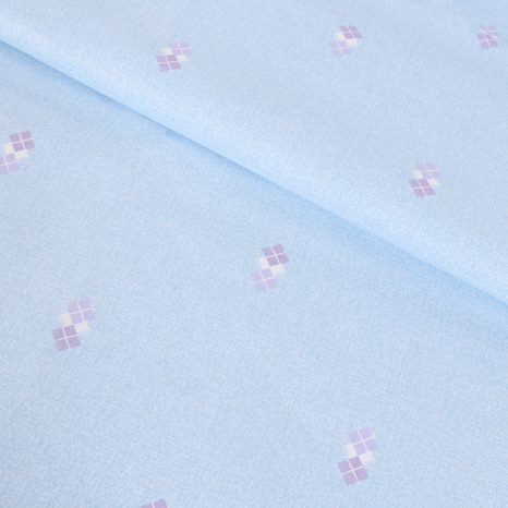 Ткань для постельного белья Бязь "Gold" Lux GL1899blue (A+B) - (50м+50м)