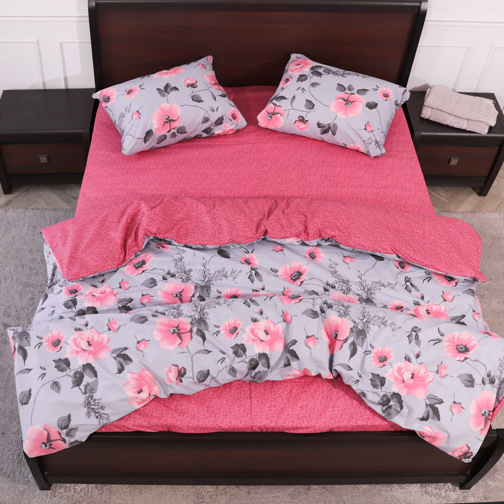 Сімейний набір постільної білизни із Бязі "Gold" №152614АВ Черешенка™